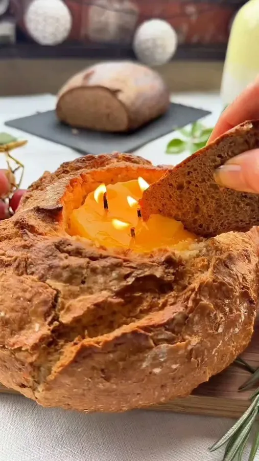 Vela comestible hecha en casa